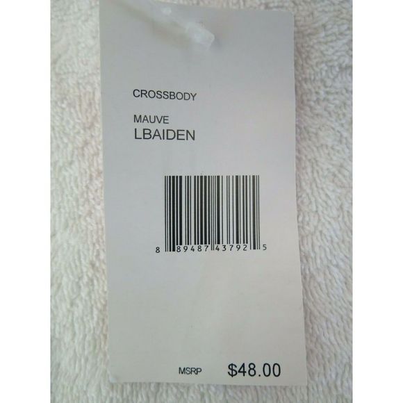 LUV BETSEY Quilted Striped MAUVE Crossbody and Pouch Set LBAIDEN Shoulder Bag - Picture 7 of 10